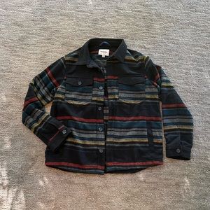 Goodfellow&co wool blend coat, size large, striped